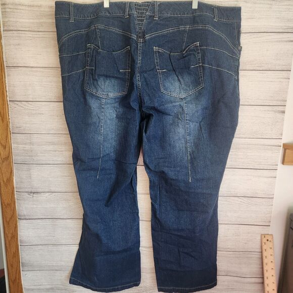 Ellos womans plus 30W dark wash denim jeans - Picture 8 of 12